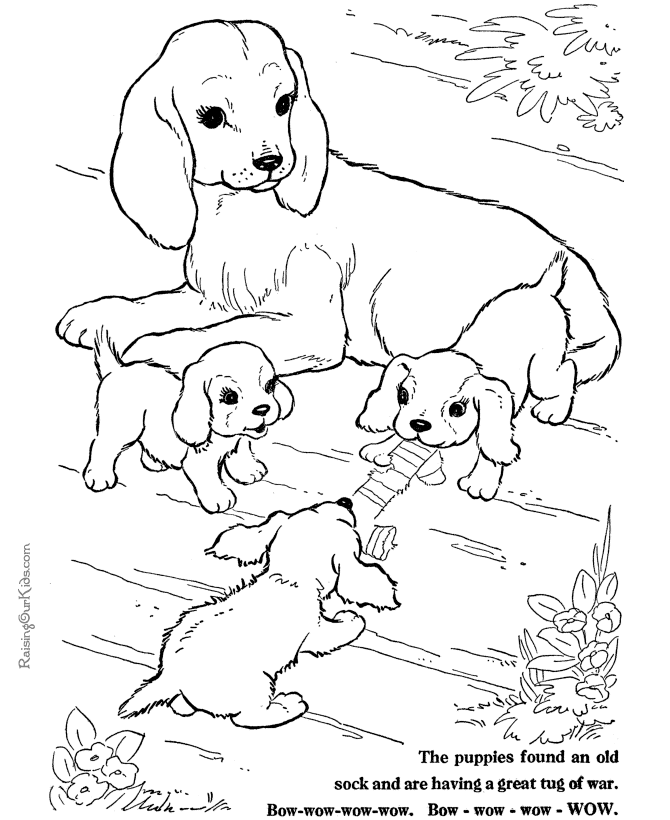Free Dog Coloring Pictures Online For Download Free Funny 2014
