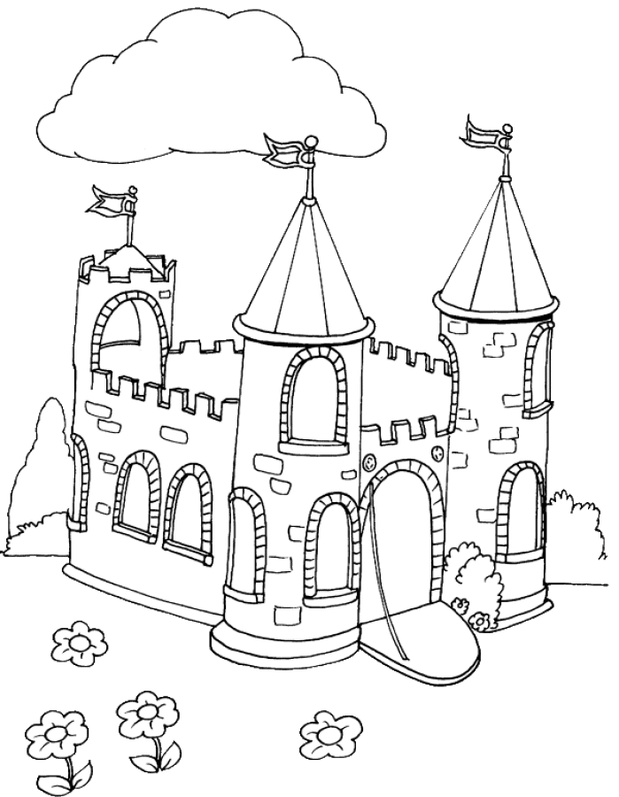 Coloring Page - Castle coloring pages 12