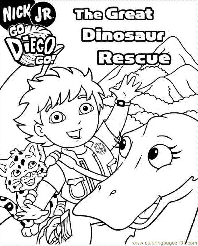 Coloring Pages Diego 07 (Cartoons > Go Diego Go) - free printable