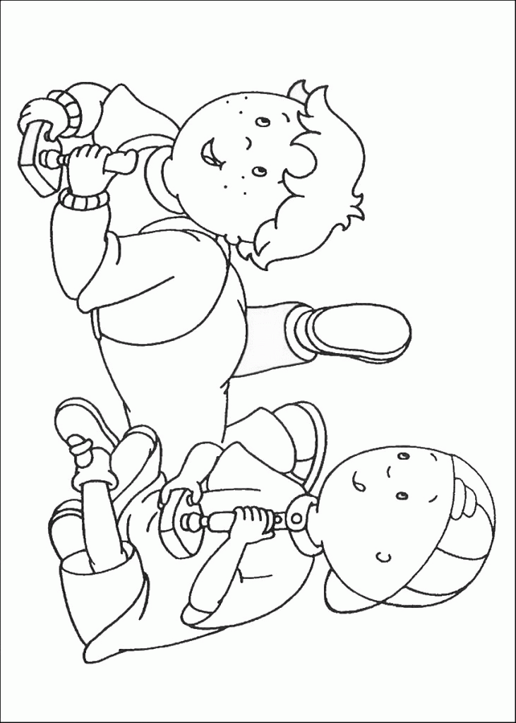 Cartoon: Awesome Caillou Coloring Pages Picture, ~ Coloring Sheets