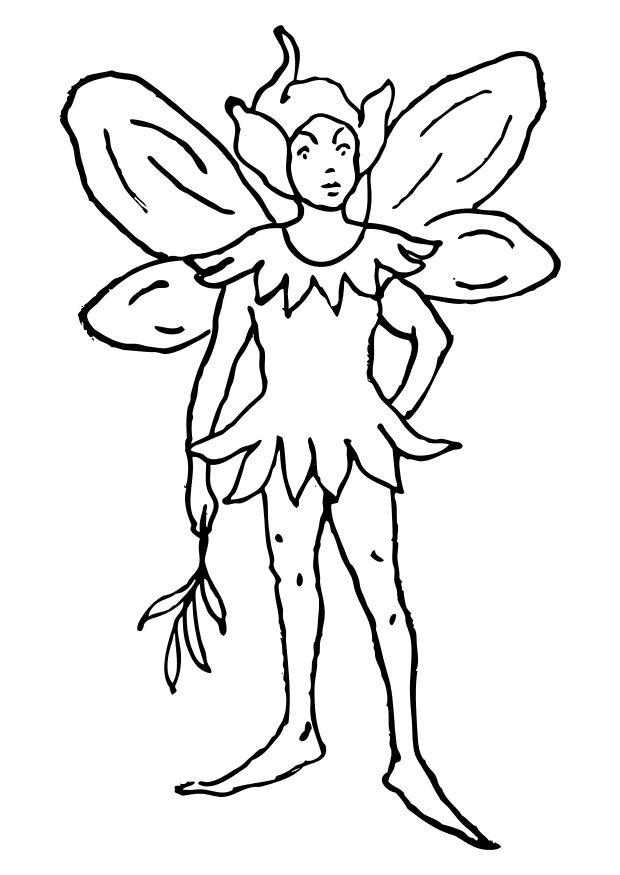 Coloring page elf - img 10193.