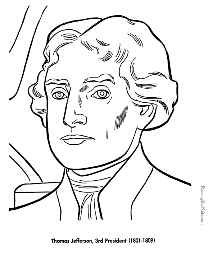 Thomas Jefferson Coloring pages - Free and Printable!