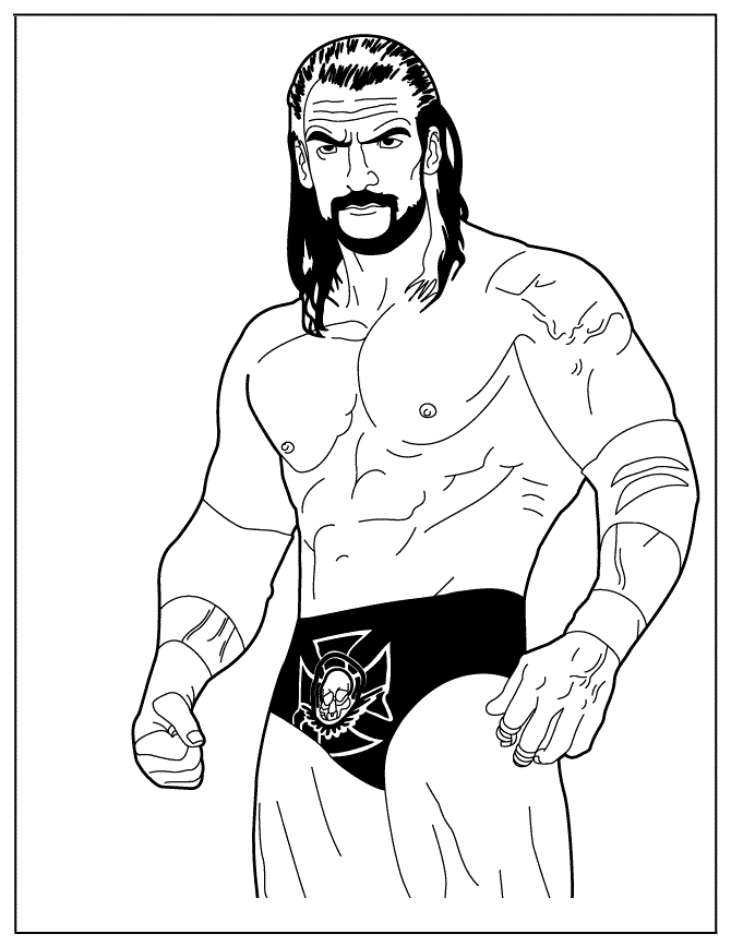 Wrestler Coloring Pages