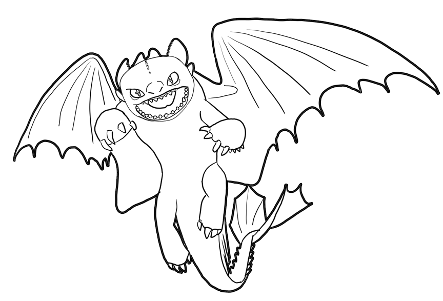 how to train your dragon night fury coloring pages for kids