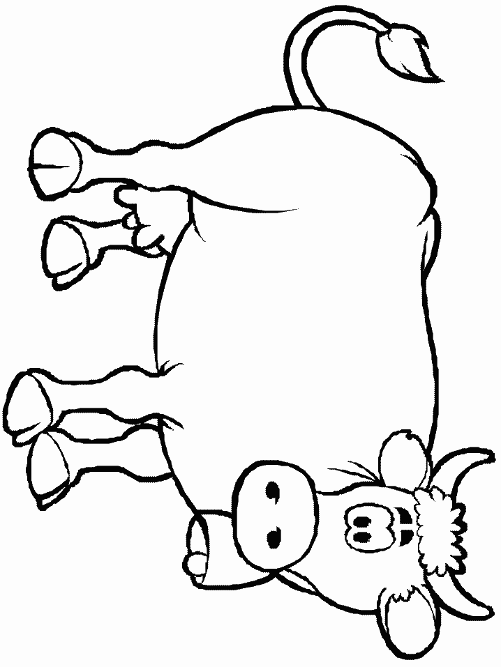 Cows-coloring-4 | Free Coloring Page Site