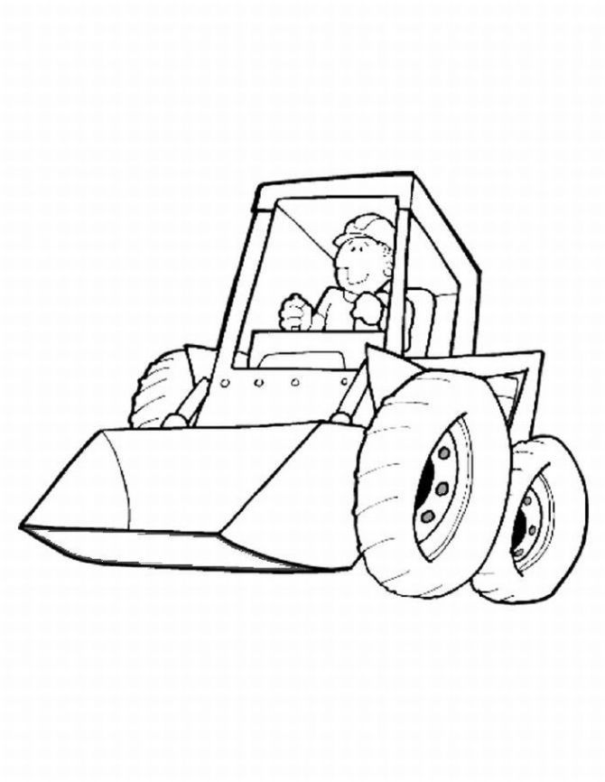 Construction Equipment Coloring Pages 203 | Free Printable