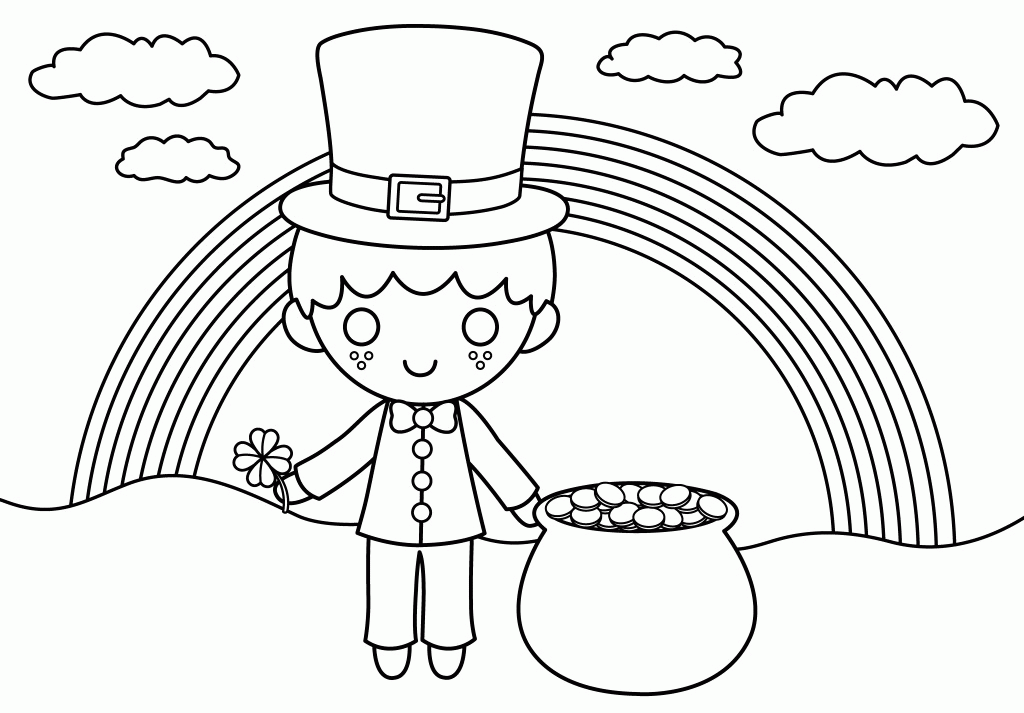 Shamrock Coloring Page - Free Coloring Pages For KidsFree Coloring