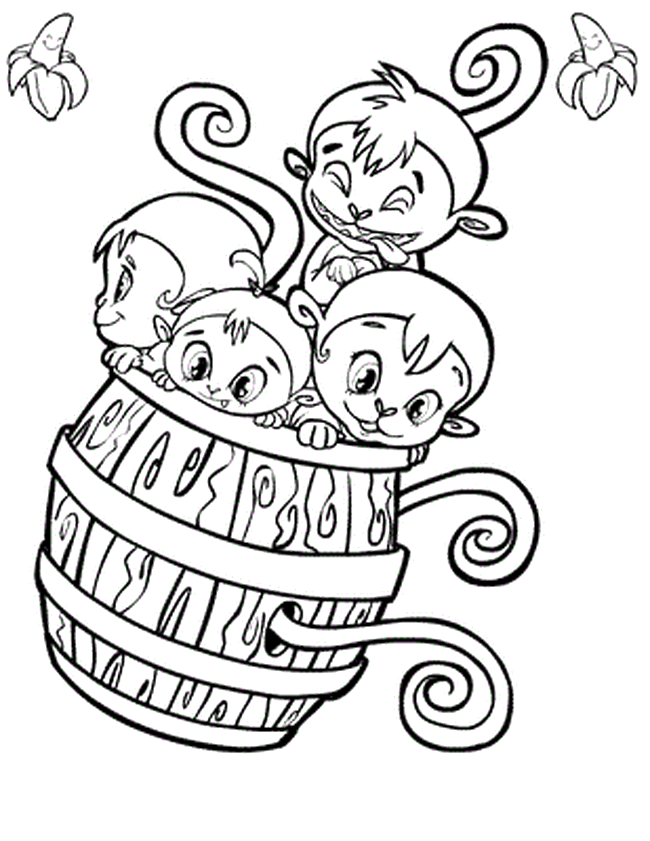 Monkey Coloring Book Pages | Coloring - Part 6