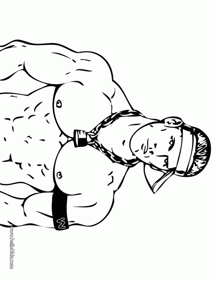 Wwe Coloring Pages John Cena | 99coloring.com