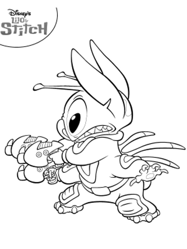 Lilo and Stitch Colouring Pages- PC Based Colouring Software