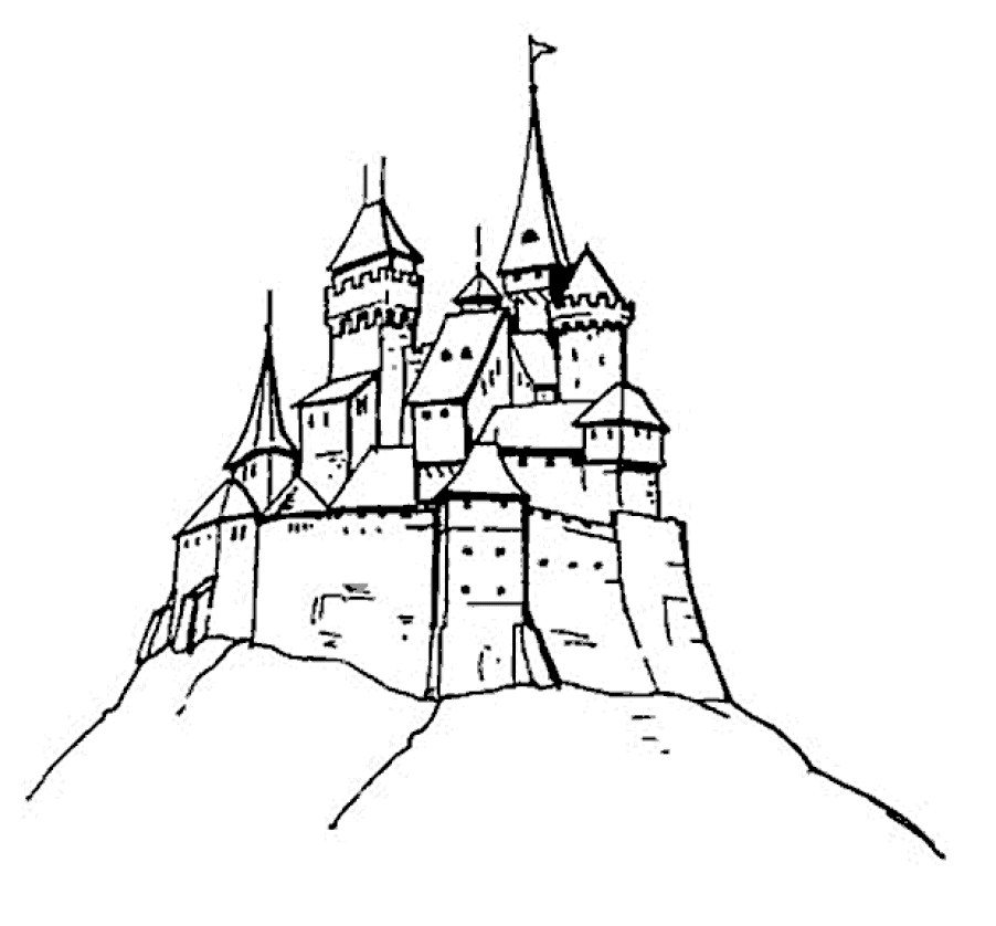 sand castle coloring pages print | Coloring Pages For Kids