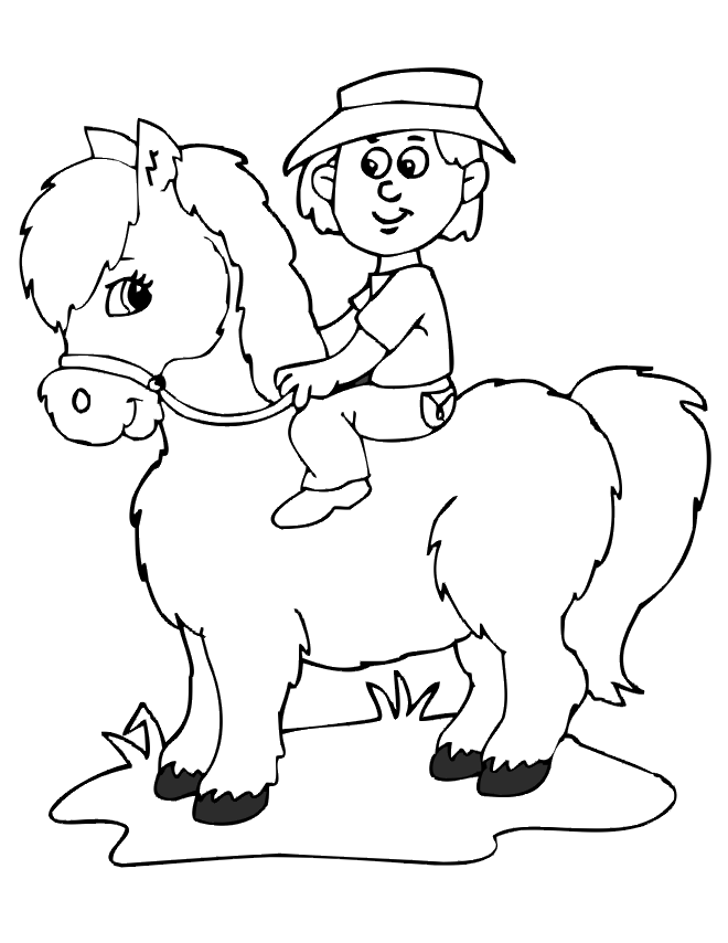 Horses and ponies Colouring Pages (page 2)