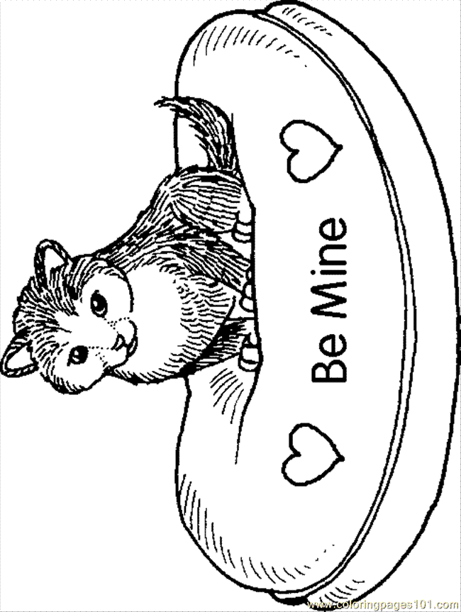 Coloring Pages B Kitten (Mammals > Cats) - free printable coloring
