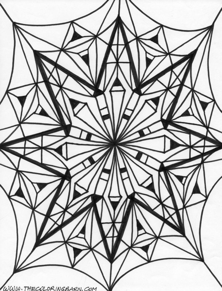 kaleidoscope 14 coloring page | coloring pages