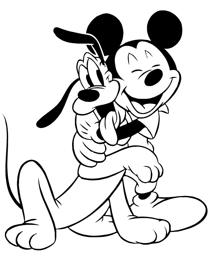 Mickey Mouse Free Printable Coloring Pages