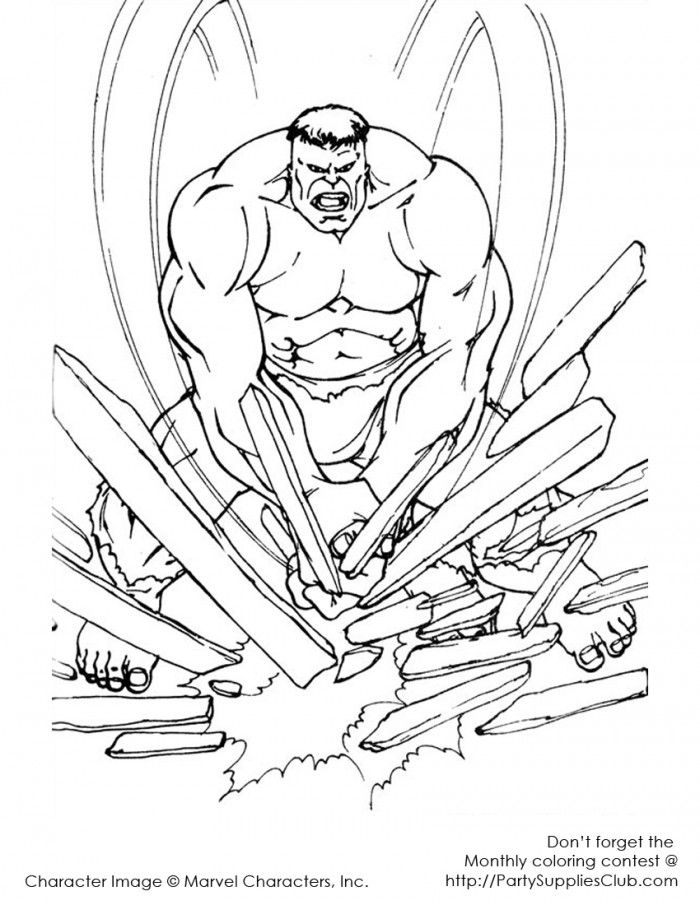 Free Hulk Coloring Pages | 99coloring.com