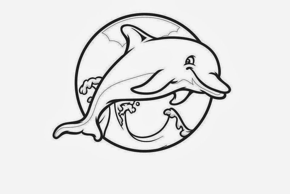 dolphin coloring pages printable : Printable Coloring Sheet ~ Anbu