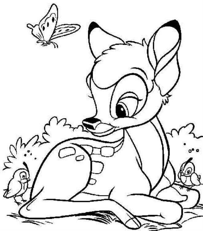 Bambi Coloring Pages Free | Coloring Pages For Kids
