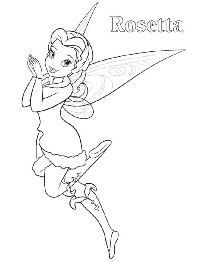 tinkerbell coloring page or rosetta