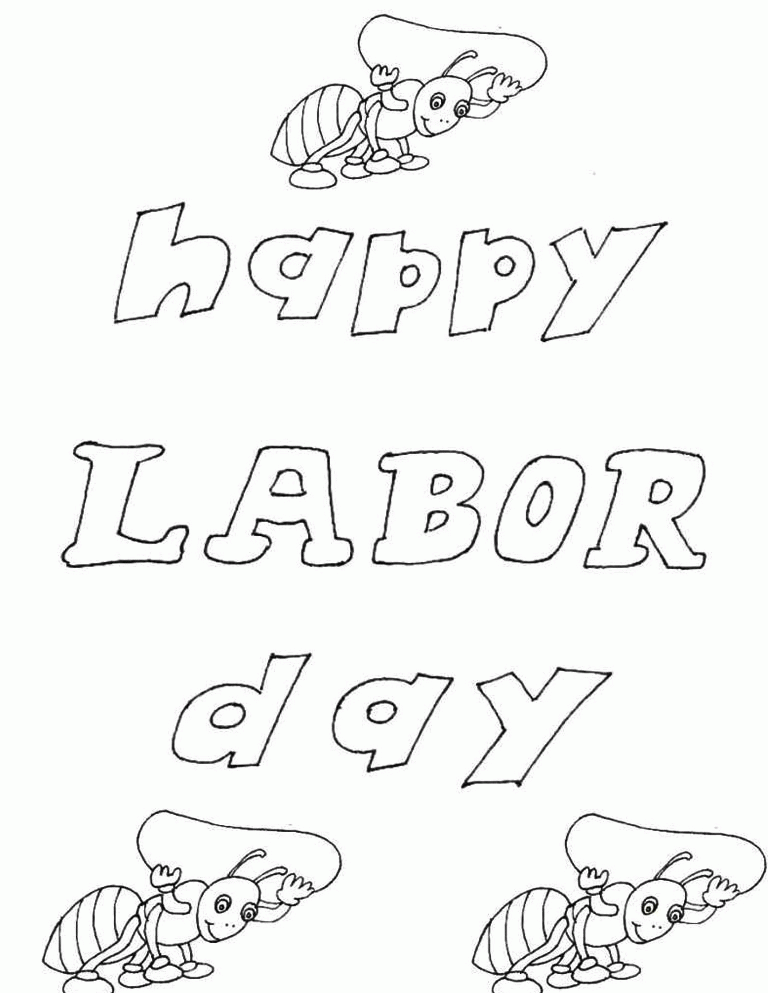 Coloring Sheets For Labor Day :Kids Coloring Pages | Printable