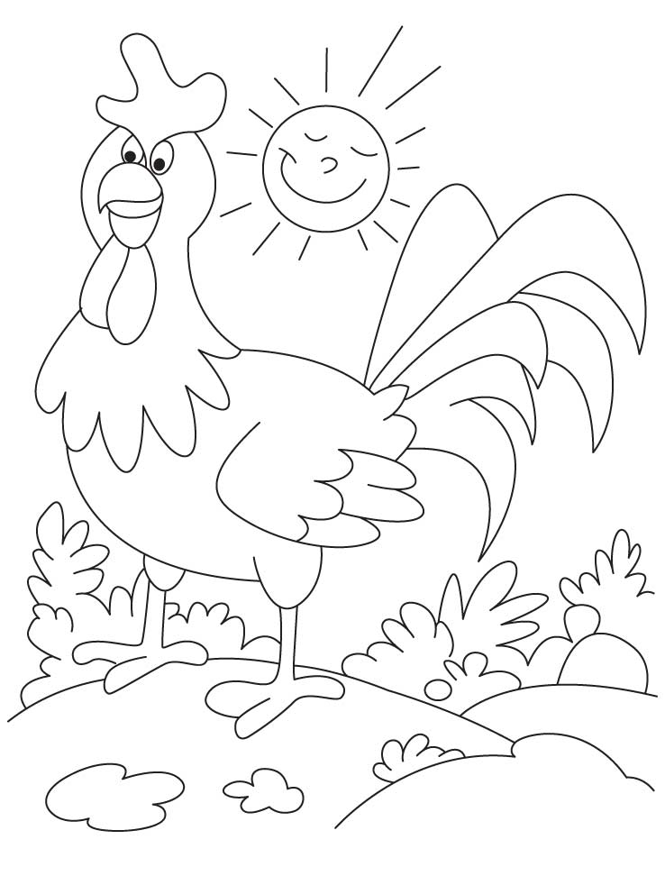 Rooster Coloring Pages - Free Printable Coloring Pages | Free