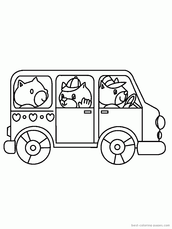 Buses - Free coloring pages | Best Coloring Pages - Free coloring
