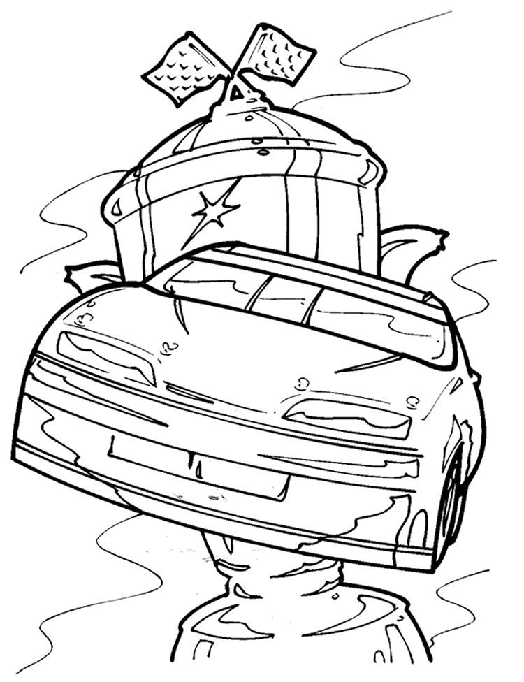 Nascar 18 Coloring Pages