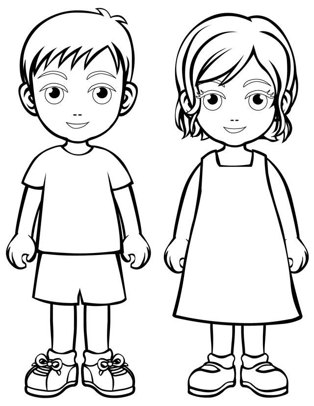 Cartoon People Coloring Pages - Free Printable Coloring Pages