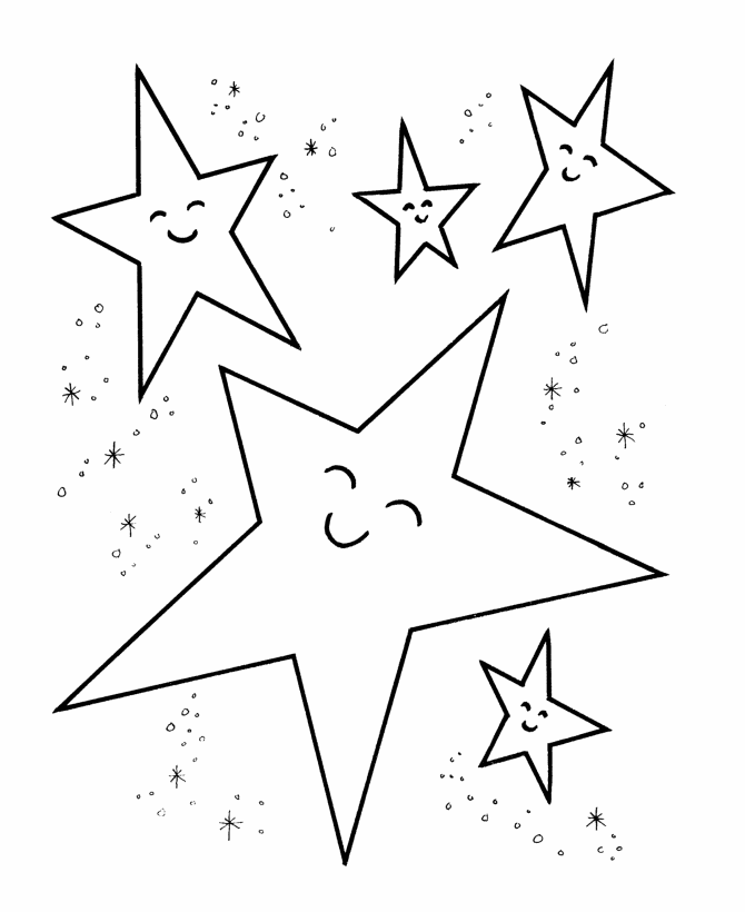 learning years stars to color simple shape