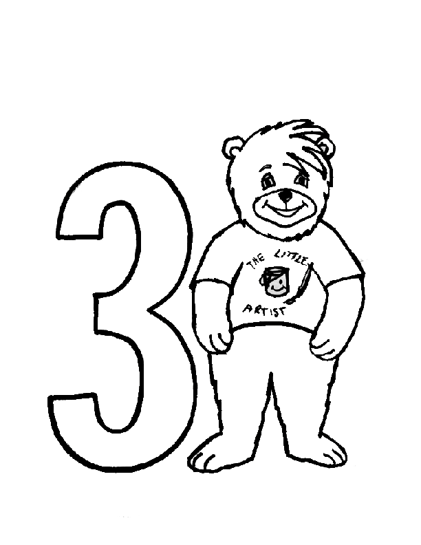 bear 3 Colouring Pages (page 2)