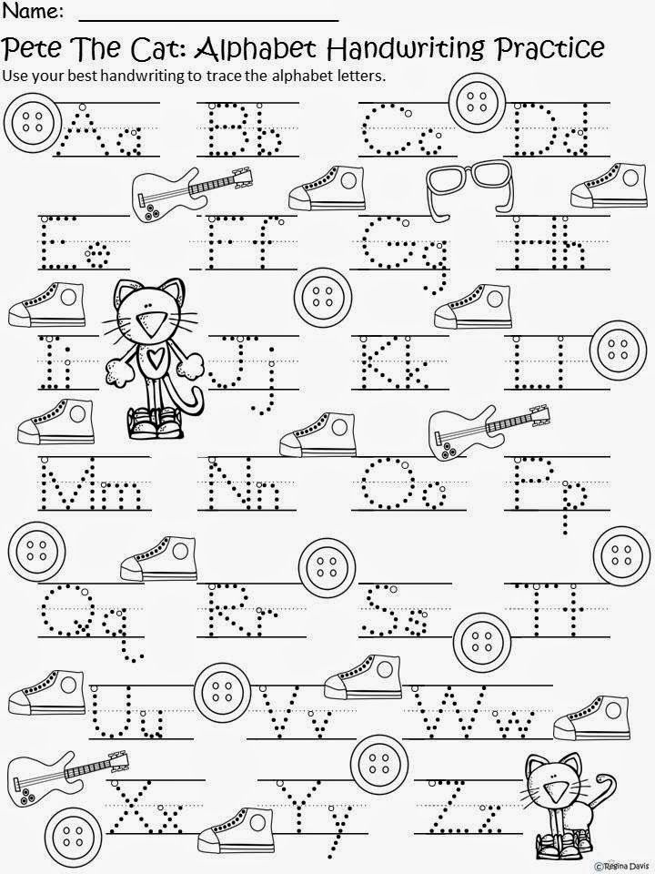 FREE Pete the Cat writing practice | Printables from Blog Sites | Pin…