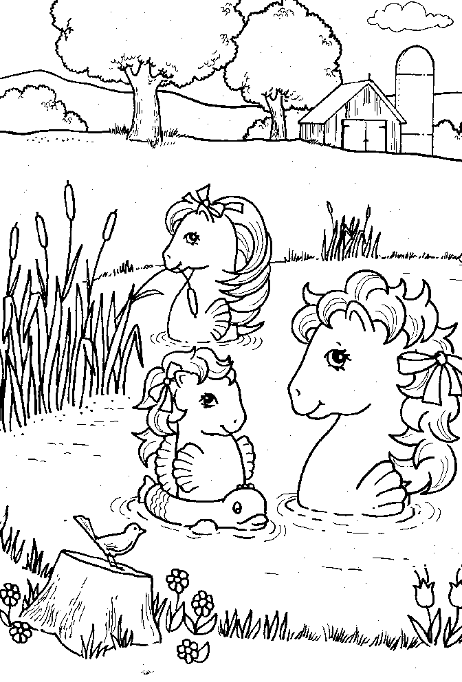 sea ponies Colouring Pages (page 2)