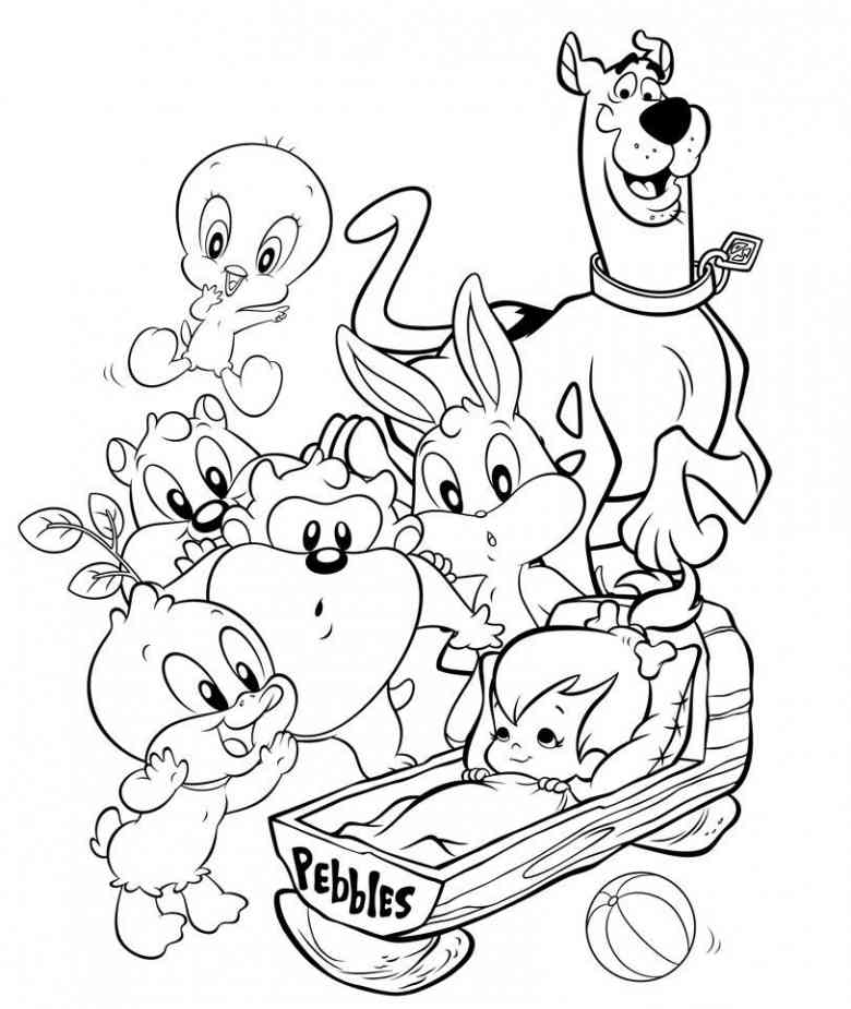 Colorear Baby Looney Tunes (43) - Dibujo para Colorear