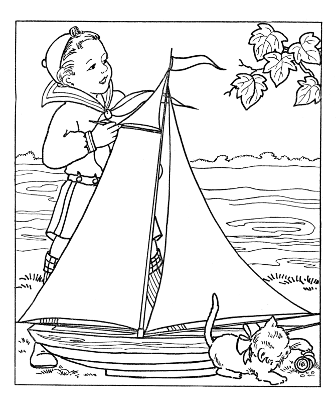 Coloring Pages For Kids Show The Different Activities That You