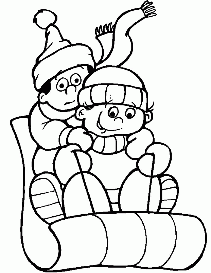 Winter Holiday Coloring Pages | Kids Cute Coloring Pages