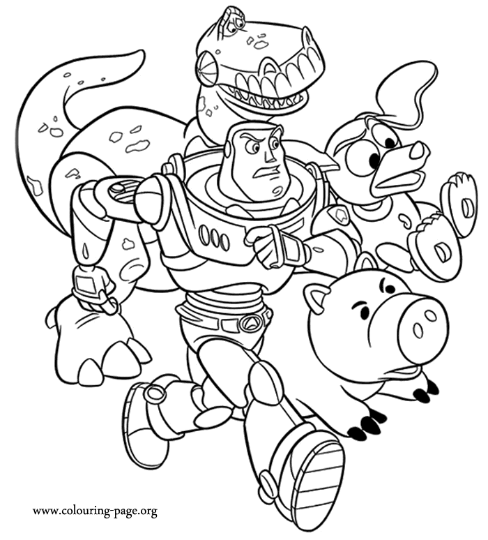Toy Story Coloring Page | Woody and Buzz