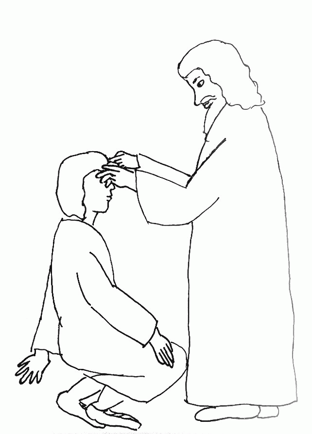 Jesus Raises Lazarus Coloring