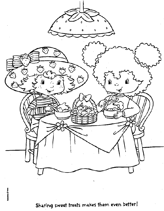 Strawberry Shortcake Coloring Pages 1 | Free Printable Coloring
