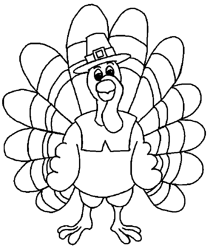 Coloring Pages Of Turkeys For Thanksgiving 3 | Free Printable