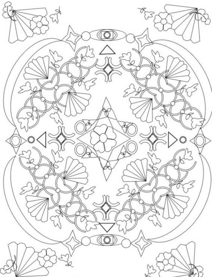 Child Mandala Coloring Pages Advanced Level