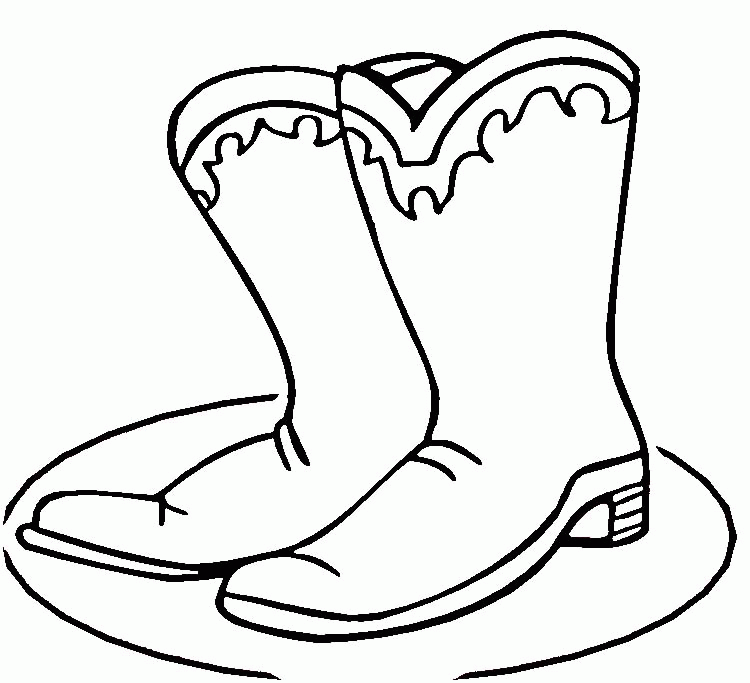 Cowboy Boots Coloring Pages - Free Printable Coloring Pages | Free