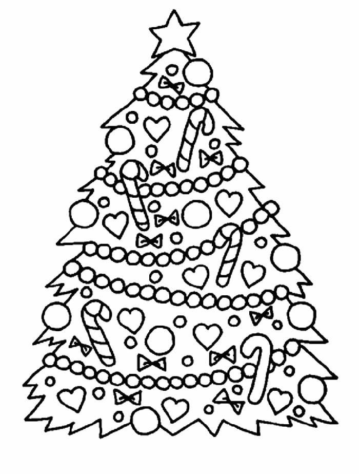 Christmas Tree Coloring Pages | quotes.
