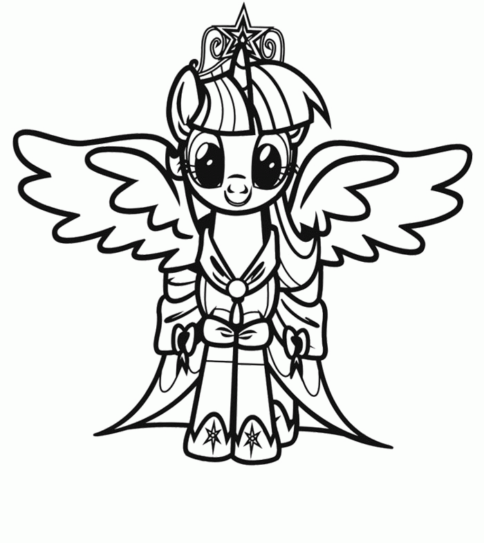 Twilight Sparkle My Little Pony Coloring Page: Twilight Sparkle My