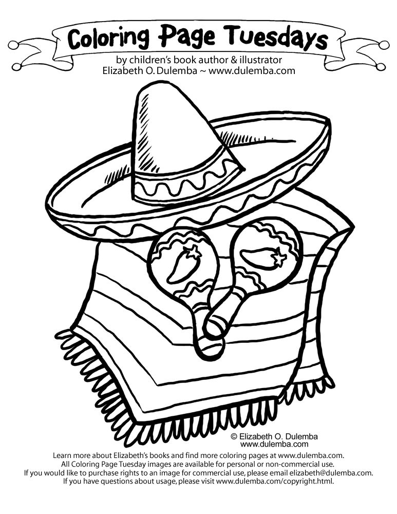 Sombrero Coloring Pages 87 | Free Printable Coloring Pages