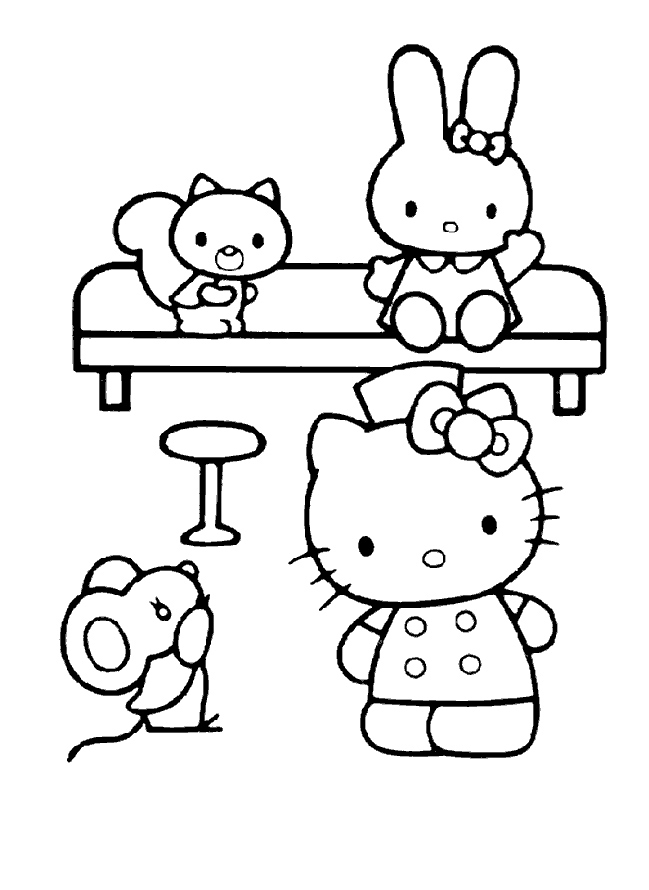 Coloring Page - Hello kitty coloring pages 7