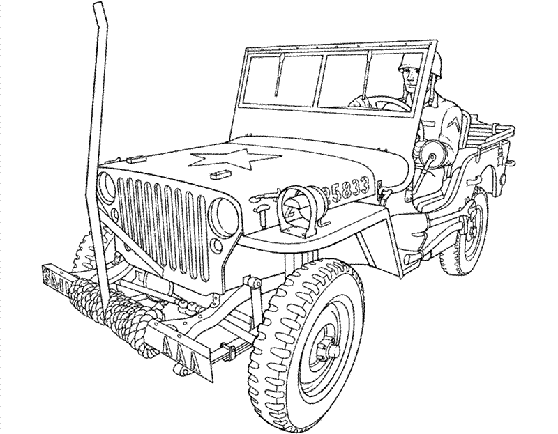 Printable Coloring Pages: Army Coloring Pages