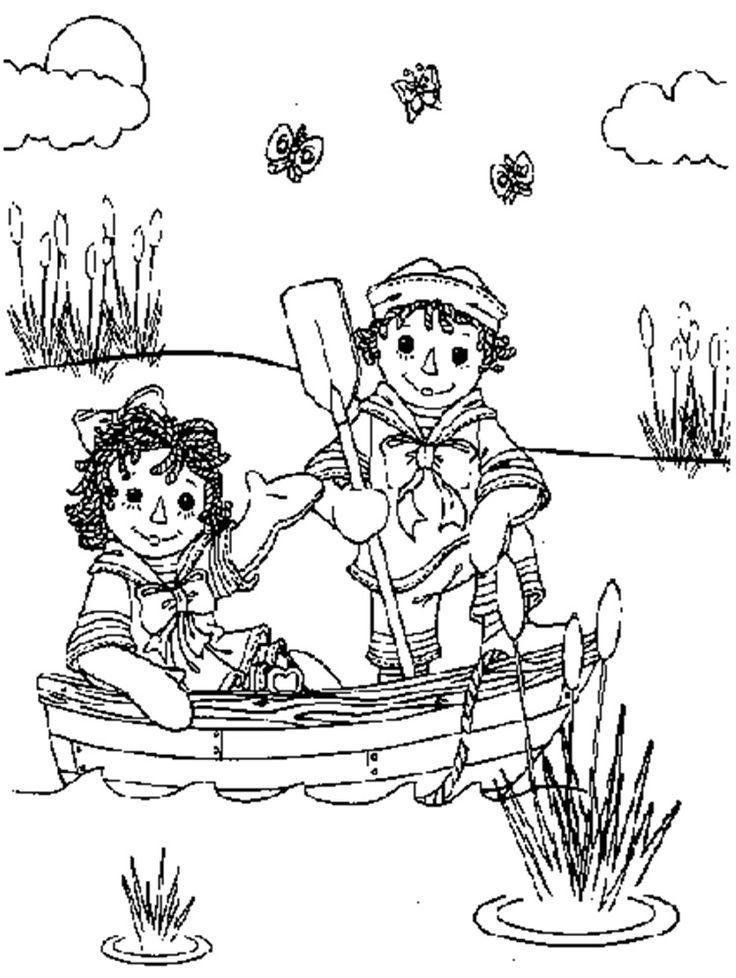 Raggedy Ann and Andy | COLORING PAGES