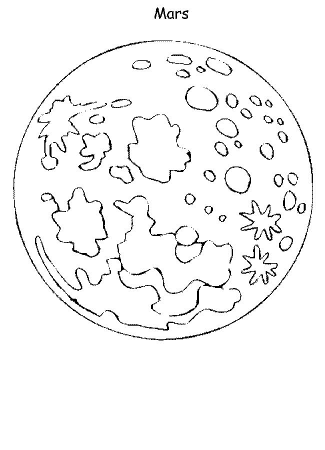 Planet Mars Online Coloring Page Color Mars