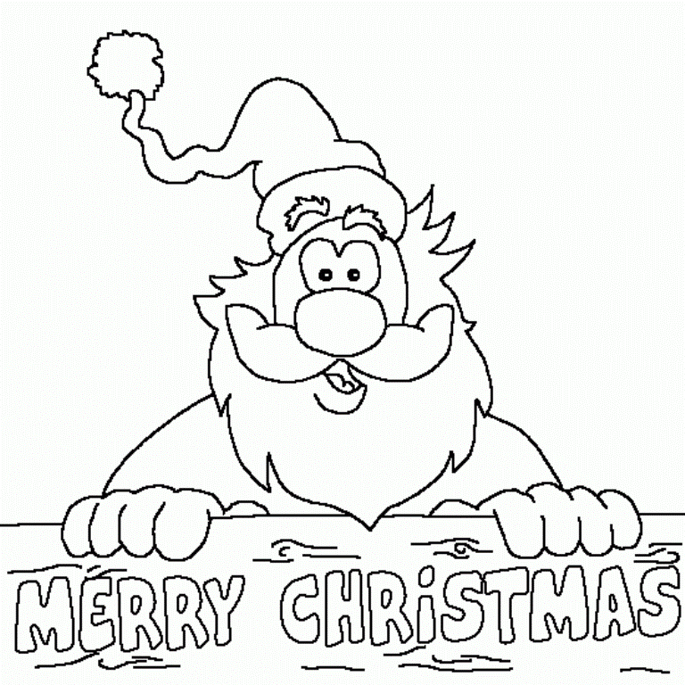 Download Santa Merry Christmas Coloring Pages Or Print Santa Merry