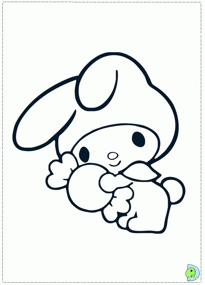 Enjoy Printable My Melody Coloring Page - Kids Colouring Pages